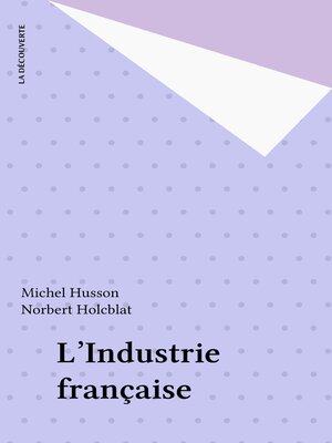 cover image of L'Industrie française